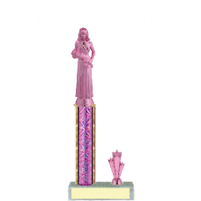 Trophies - #Beauty Queen Pink C Style Trophy
